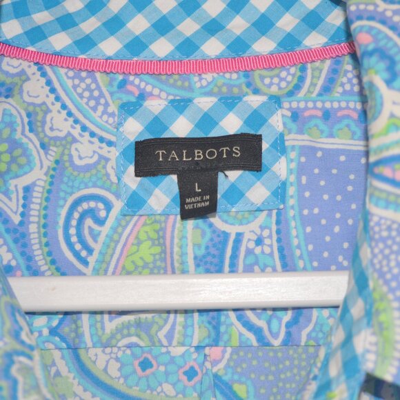 Talbots Long Sleeve Button Down Shirt - Picture 6 of 9